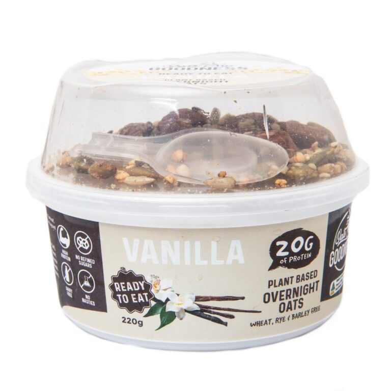 Vanilla Overnight Oats – Oats My Goodness Vanilla protein overnight oats