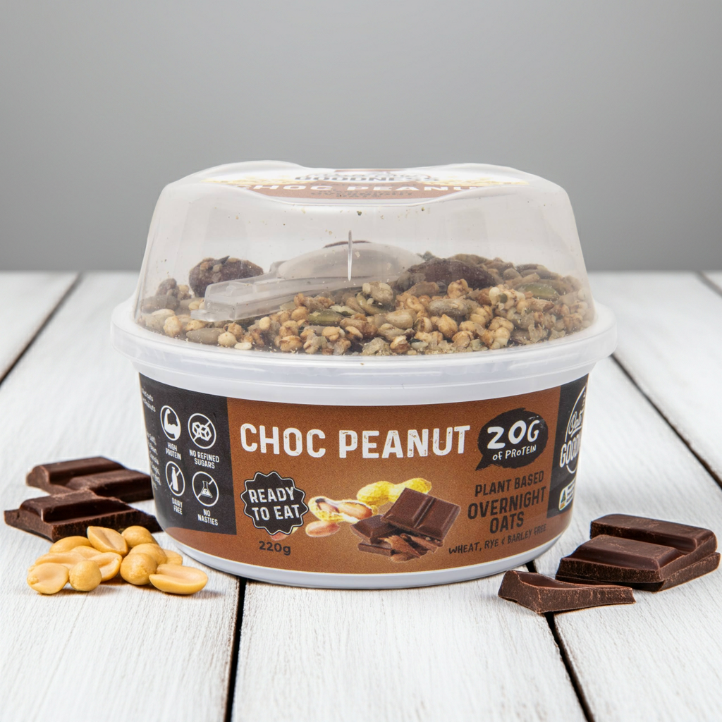 choc peanut overnight oats