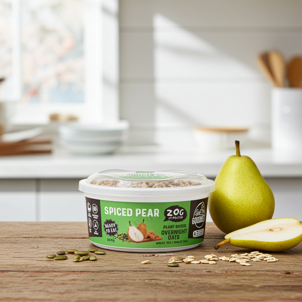 spiced pear overnight oats