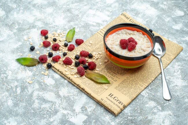Berries overnight oats Overnight Oats with Frozen Berries