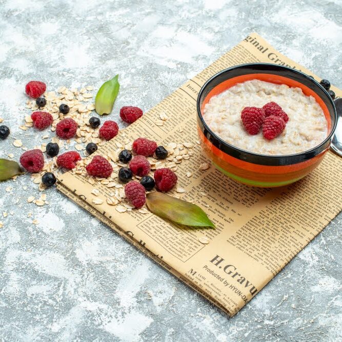 Berries overnight oats Overnight Oats with Frozen Berries
