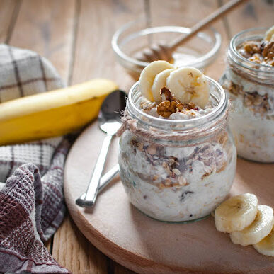 Overnight oats with banana overnight oats with banana