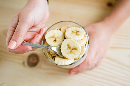 Overnight oats with banana
