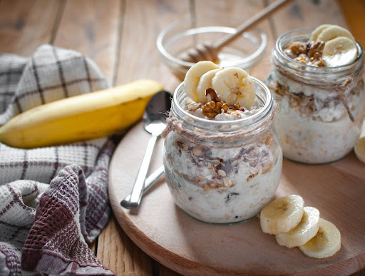 Overnight oats with banana overnight oats with banana