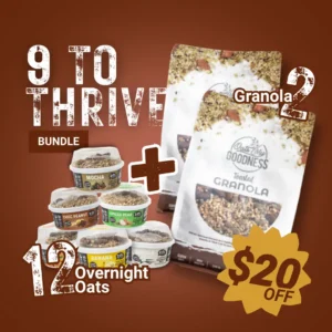 9 to THRIVE Pack (12 units overnight oats + 2 granola)