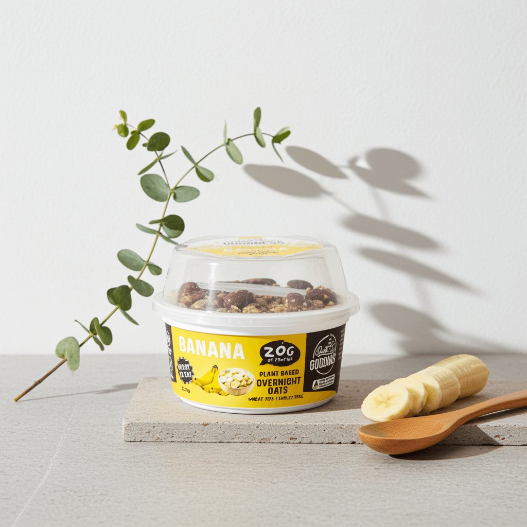 Banana Overnight Oats from Oats My Goodness