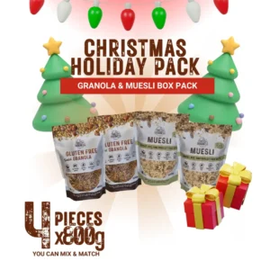 Xmas Power Your Day, the Crunchy Way (4 units granola or muesli)